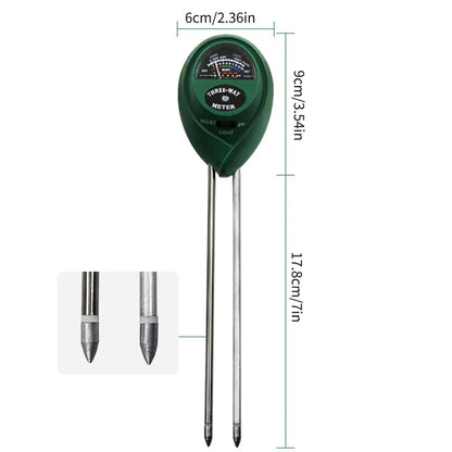 3 in 1 Soil PH Meter Sunlight PH Tester Garden Flowers Soil Moisture Sensor Meter Plants Acidity Humidity PH Monitor Detector