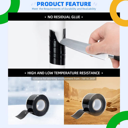 Black Self-Fusing Silicone Tape