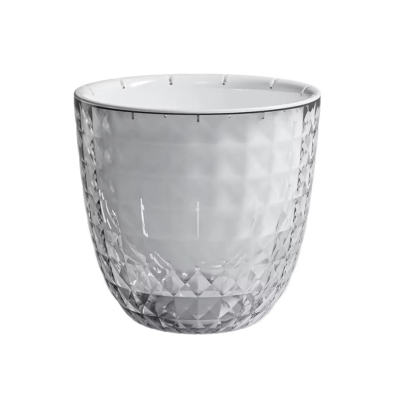 Self Watering Flowerpot Automatic Water Absorbing Flowerpot Transparent Double Layer Plastic Succulent Plant Pot Decorative Pot